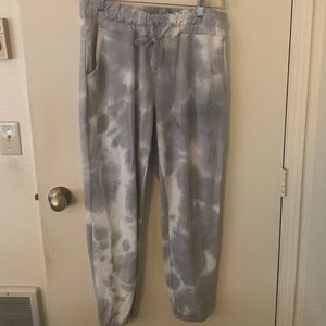 LIKE NEW Bally Grey Tie Dye Sweatpants with pockets